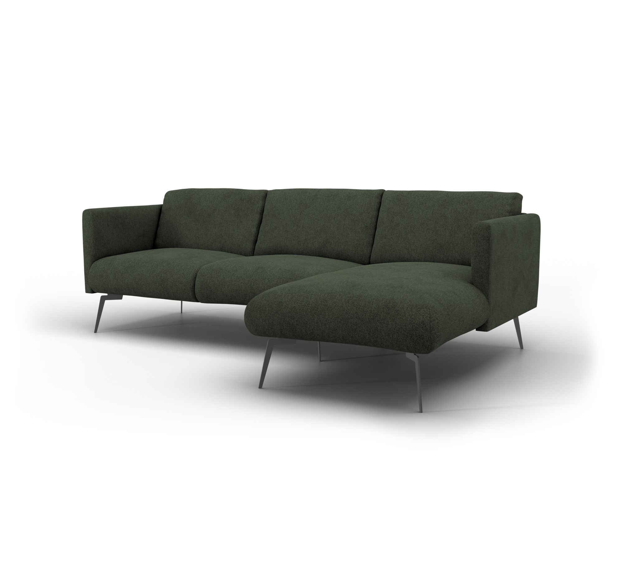 Hoekbank Stockholm - 2,5-Zits + Chaise Longue - Porta 162 Forest Rechts