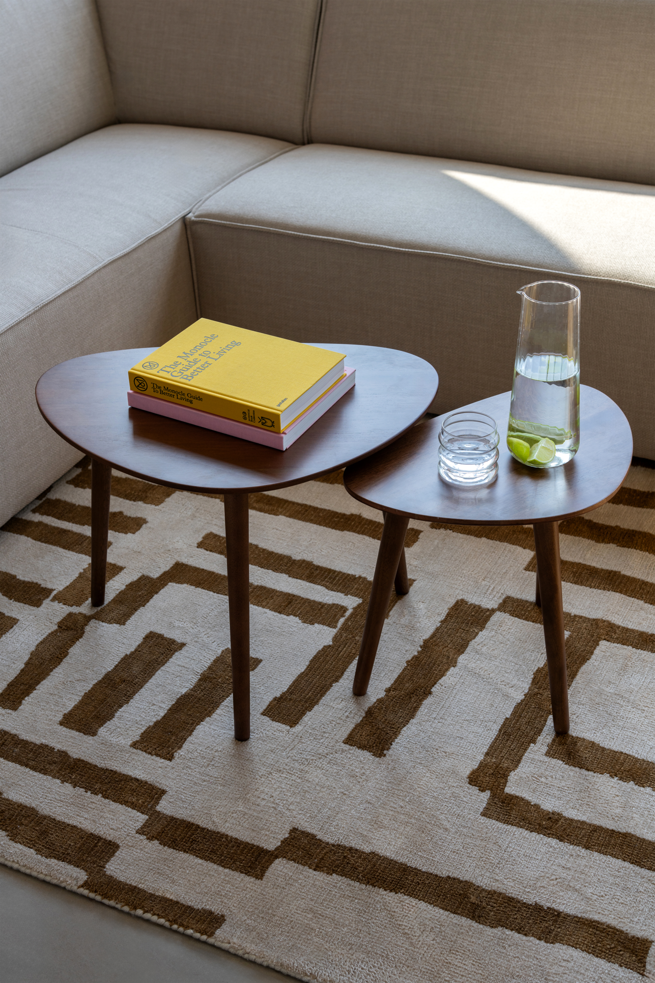 Bijzettafel Holly organic walnut L