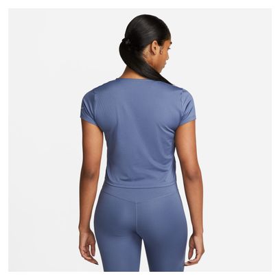 Maillot manches courtes Nike Dri-Fit Seasonal Femme Bleu