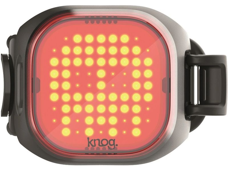 knog. Velolampe Blinder Mini Skull Rücklicht, Schwarz Fahrraddrücklicht mit Muster