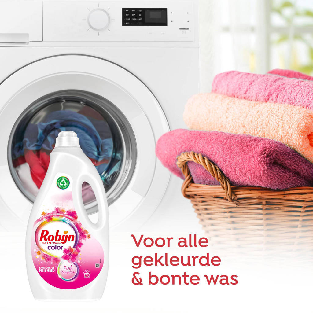Heerlijke frisse schone geurvloeibaar wasmiddel Color Pink Sensation - 3 x 60 wasbeurten - 180 wasbeurten