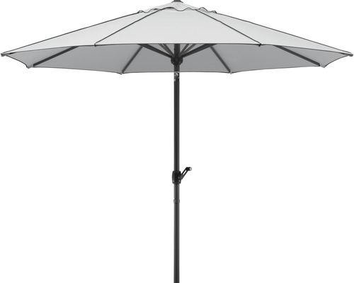 Schneider Adria tuinparasol, Ø 350 cm, rond, zilvergrijs