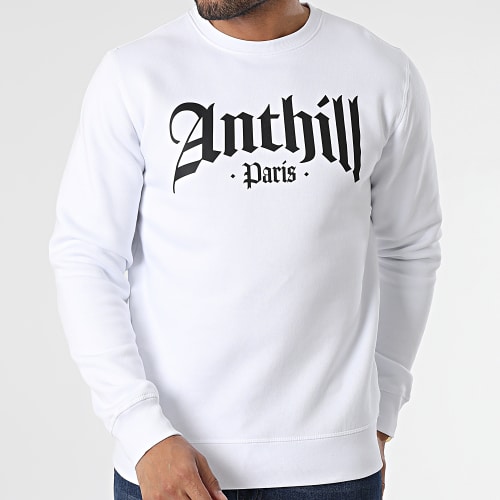 Sweat Crewneck Gothic Blanc Noir