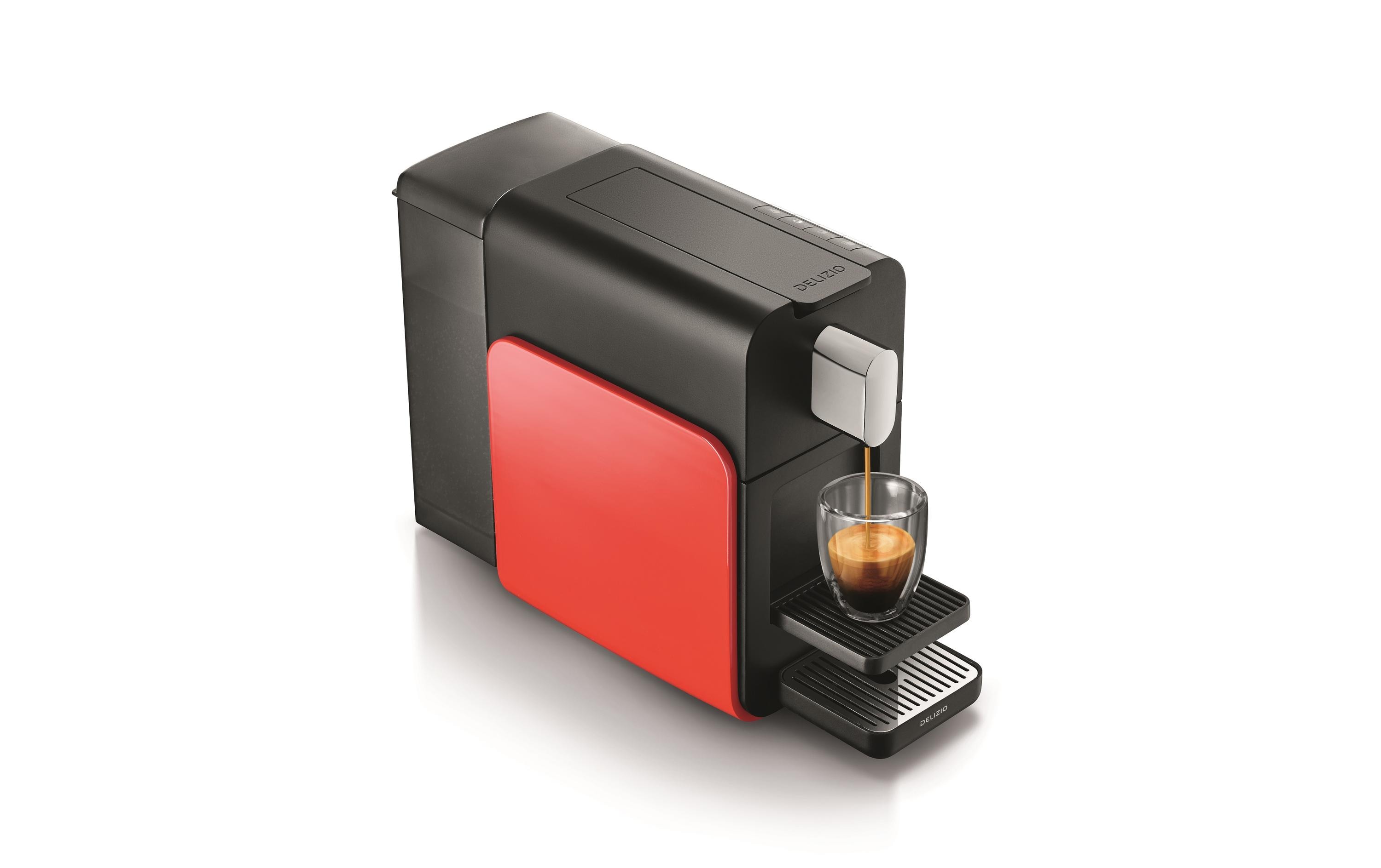 Kapselmaschine Brava Rot<br>Kaffeemaschine für die Verwendung mit Kapseln des Delizio-Systems