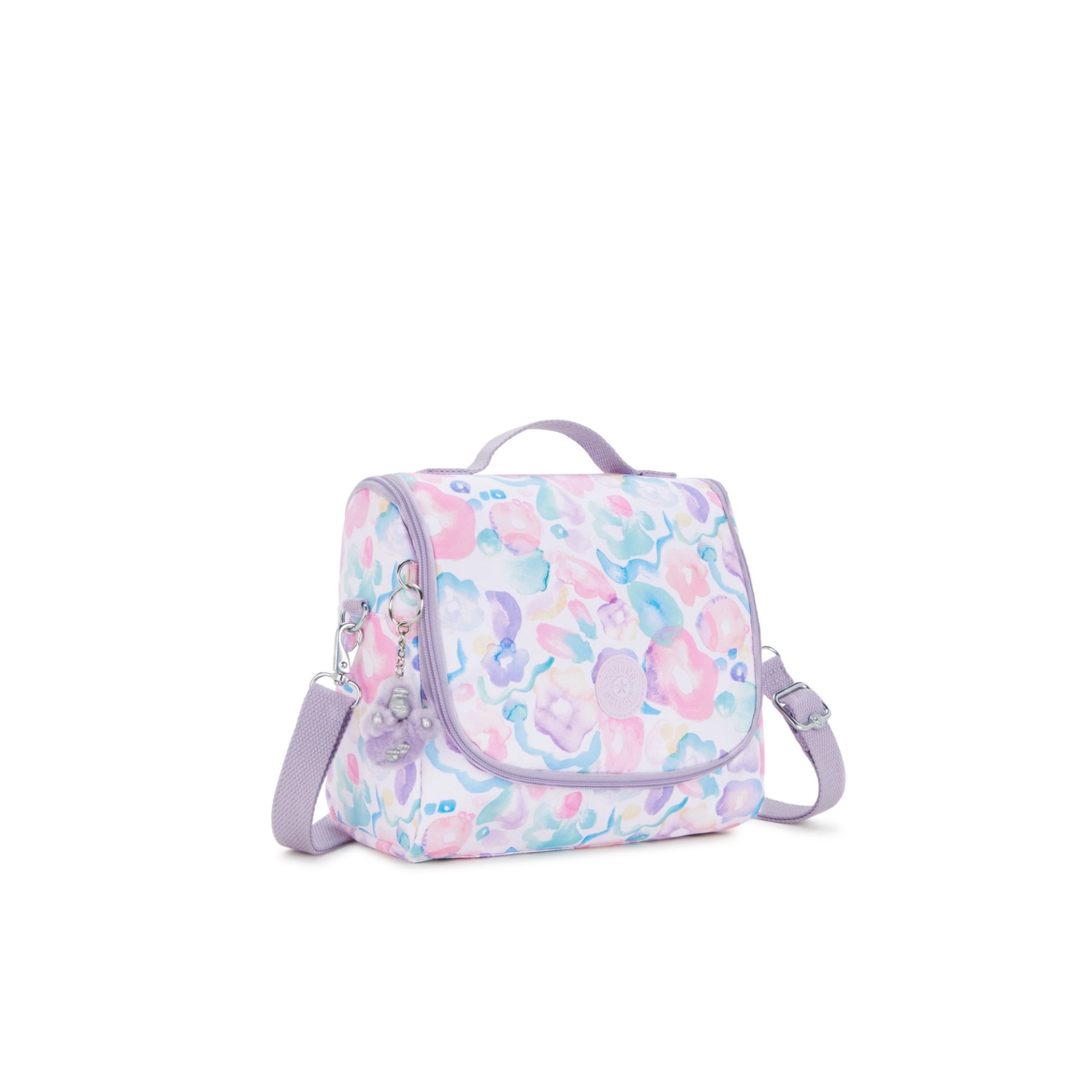 NEW KICHIROU Grand Sac Repas Isotherme avec Manchon pour Valise - Aqua Flowers