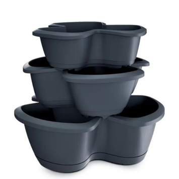 Bloempot Respana Trio 47 cm antraciet