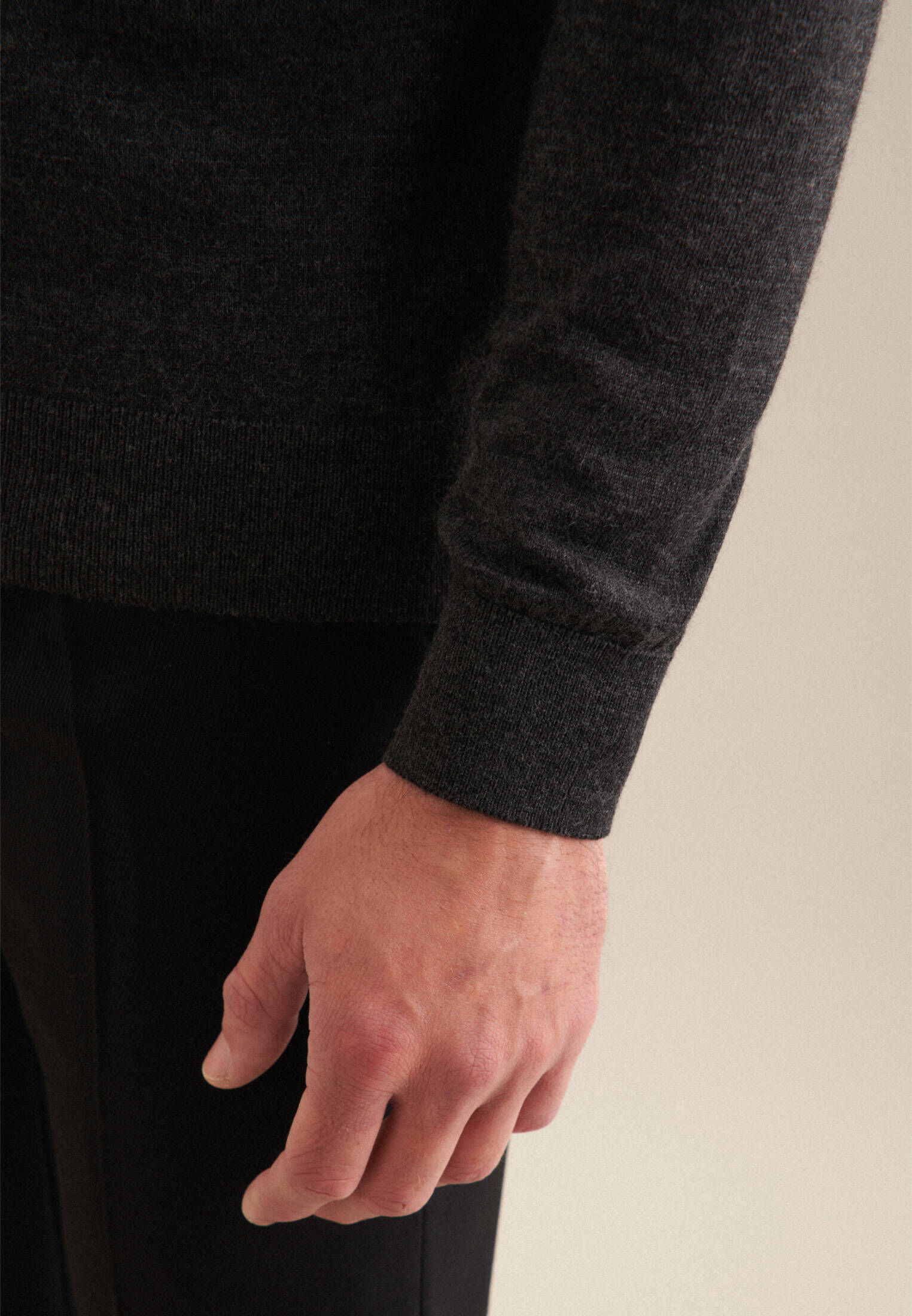 Seidensticker| Herren Pullover Schwarze Rose