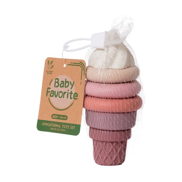Baby Favorite Stapeltoren Ijs  - Bioplastic/Natuurrubber