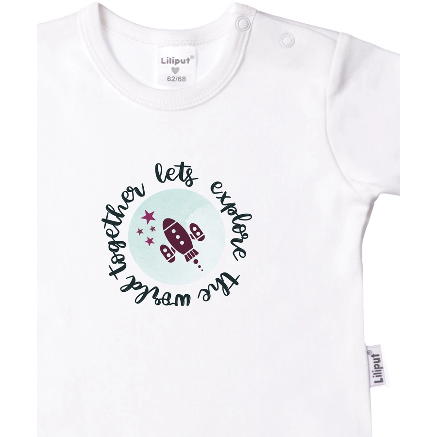 Liliput T-Shirts 2er-Set Oh smiley day rosa-weiss