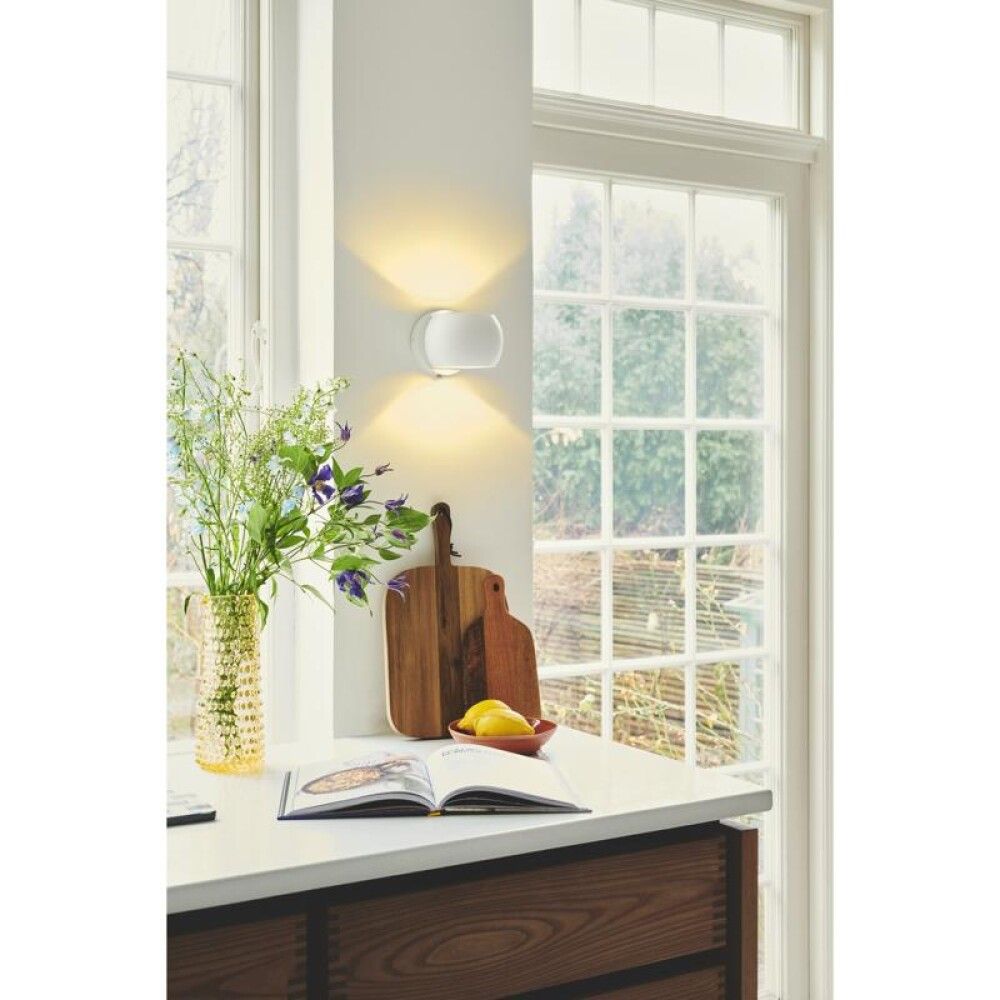 VEGGLAMPE NORDLUX BELIR Ø13X11CM G9 HVIT