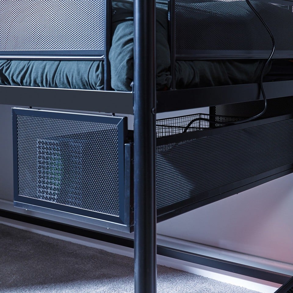 Xrocker Contra Mid-Sleeper Gaming Bunk Bed With Reversible Profile - Black And Camo