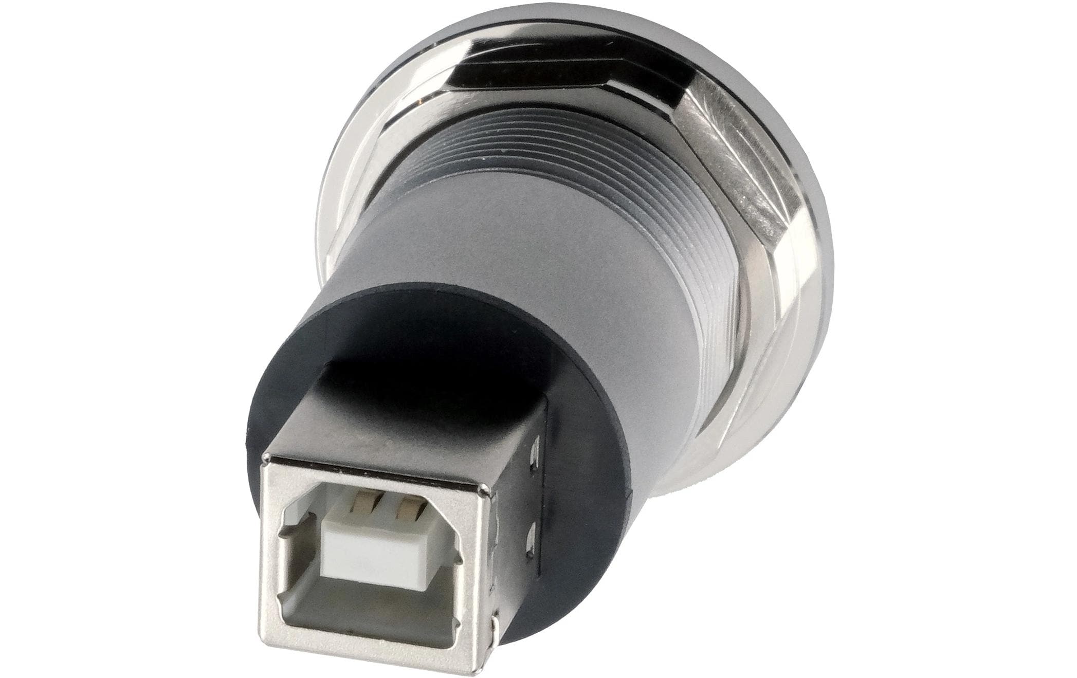 USB 2.0 Adapter Metall USB-B Buchse - USB-B BuchseEinbau-Adapter Metall USB-B Buchse zu Buchse, USB 2.0