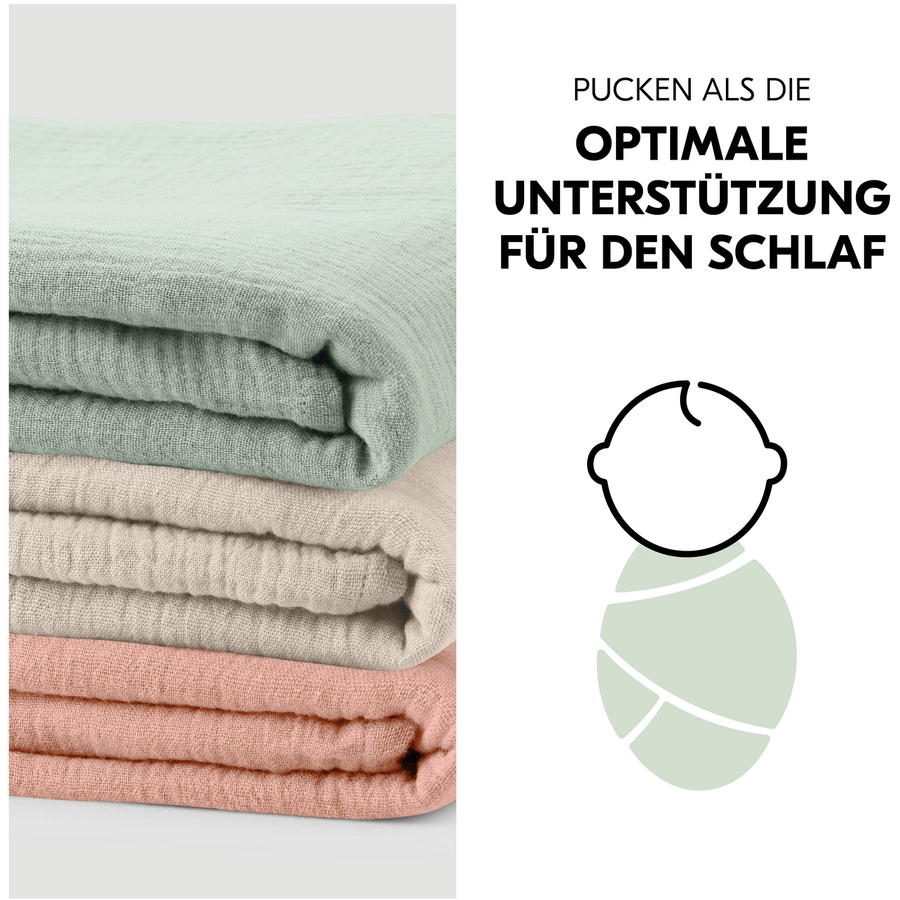 hauck Spucktücher Cuddle N Clean 3er Set SageBeigeCork