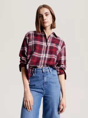 Camisa oversized xadrez tartan