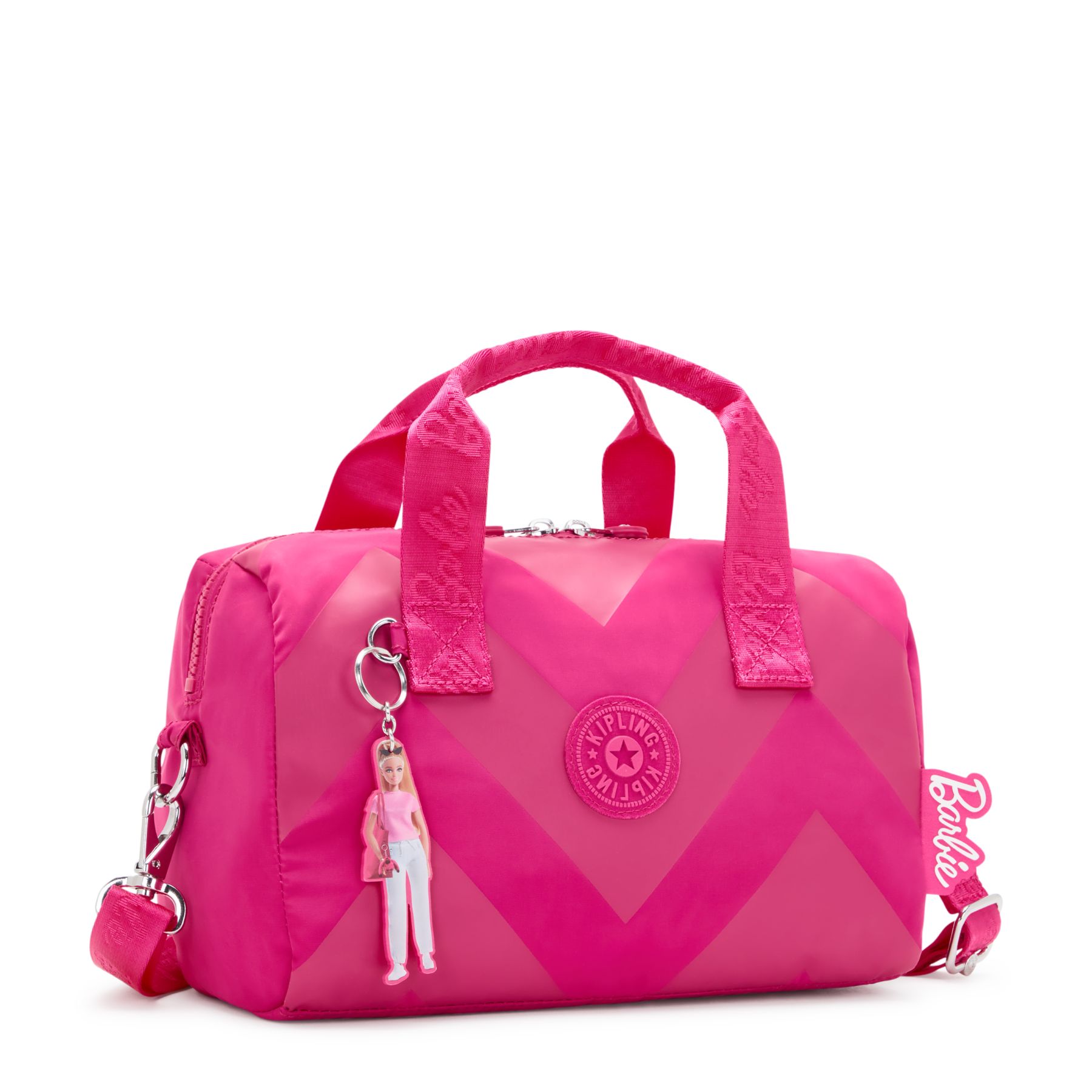 BINA M Sac à main moyen Barbie™ avec bandoulières amovibles et réglables - Power Pink