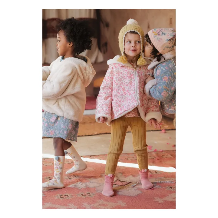 Louise Misha Manteau Réversible Façon Fourrure Felvet | Rose