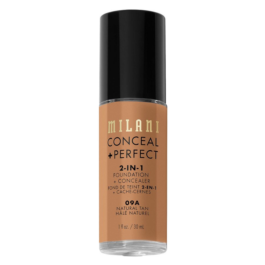 Milani Cosmetics Conceal + Perfect 2-In-1 Foundation + Concealer 09A Natural Tan 30ml