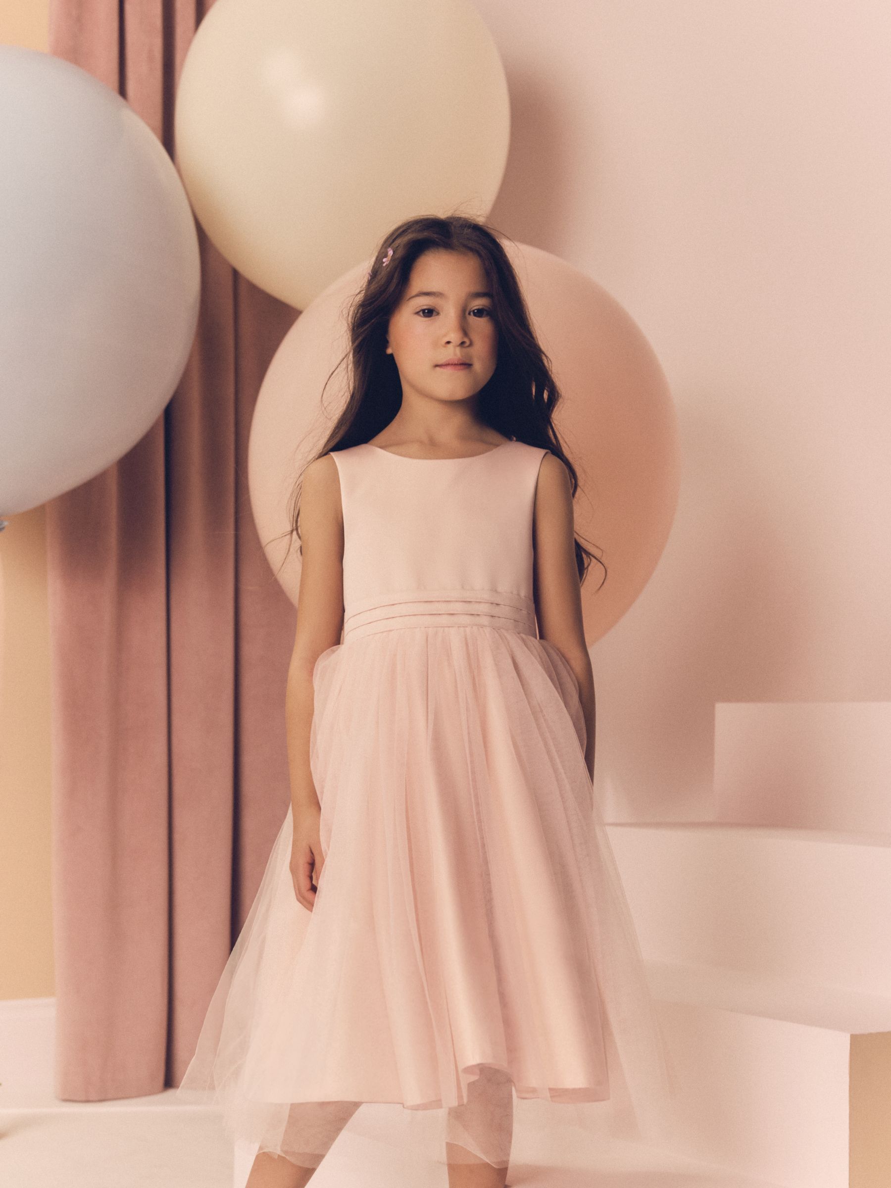 Roze - Meisjesjurk met string (3 mnd-16 jr)