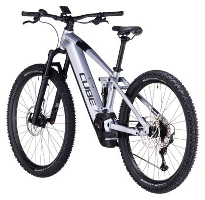 VTT Électrique Tout-Suspendu Cube Stereo Hybrid 120 Race 625 Shimano Deore/XT 12V 625 Wh 29'' Argent Polar