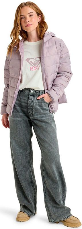 Roxy - Wind Bliss Hooded - Licht Opvouwbaar Gevoerd Jack - Dames