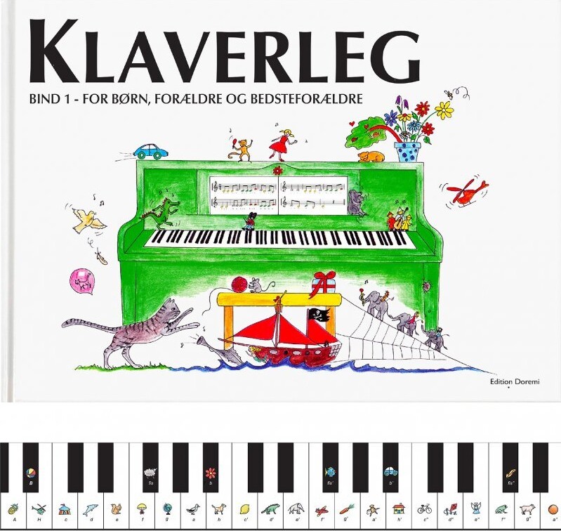 Klaverleg 1 - For Børn, Forældre Og Bedsteforældre - Grøn - Pernille Holm Kofod - Bog