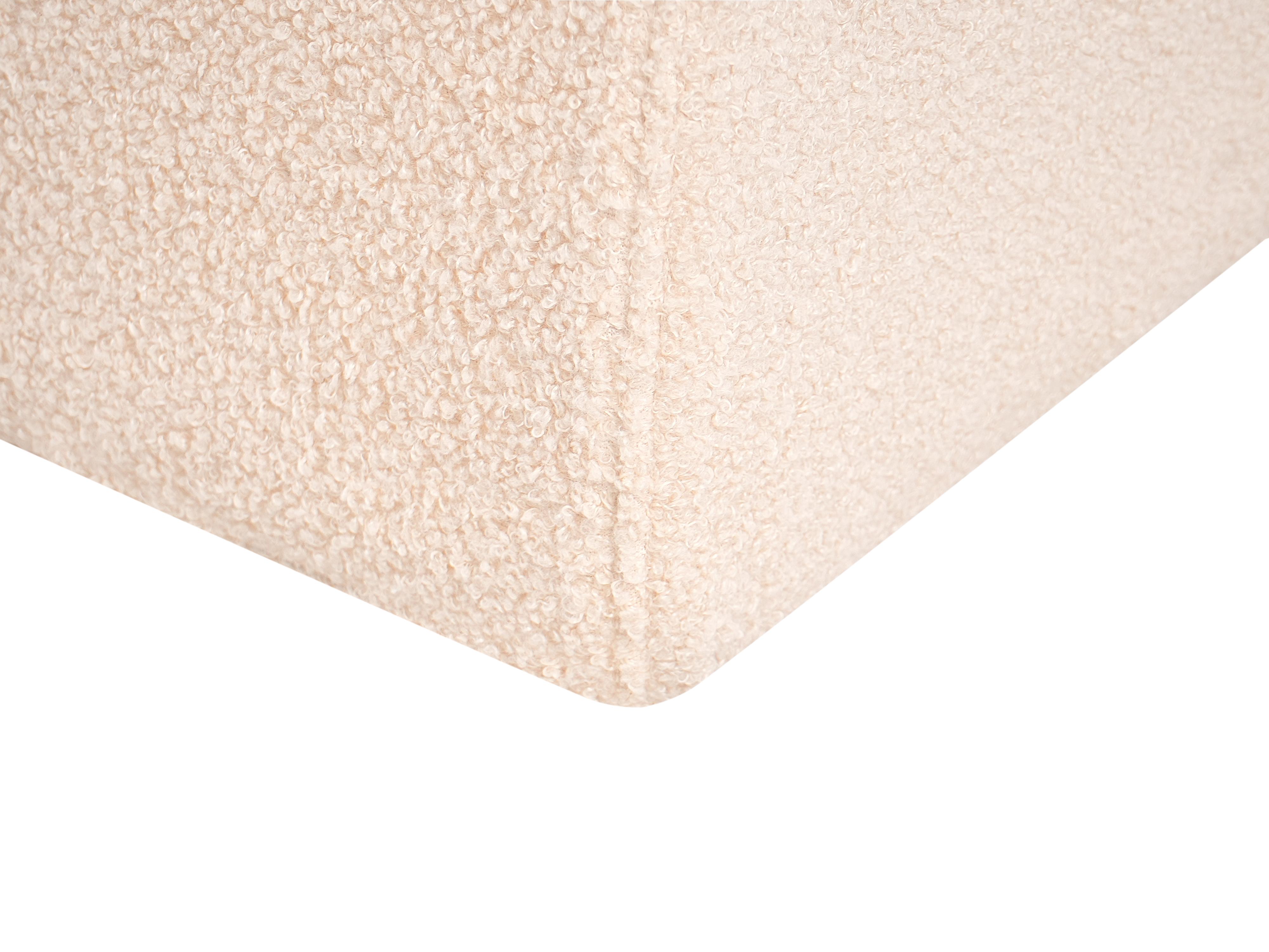 Poef SINCLAIR Bouclé Beige