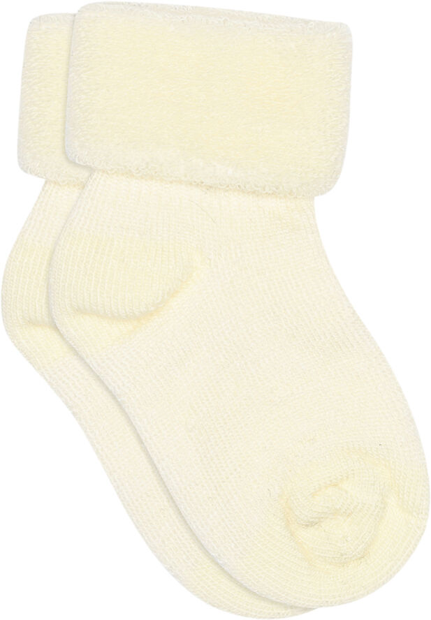 mpKids ANKLE TERRY WOOL BABY Råhvid