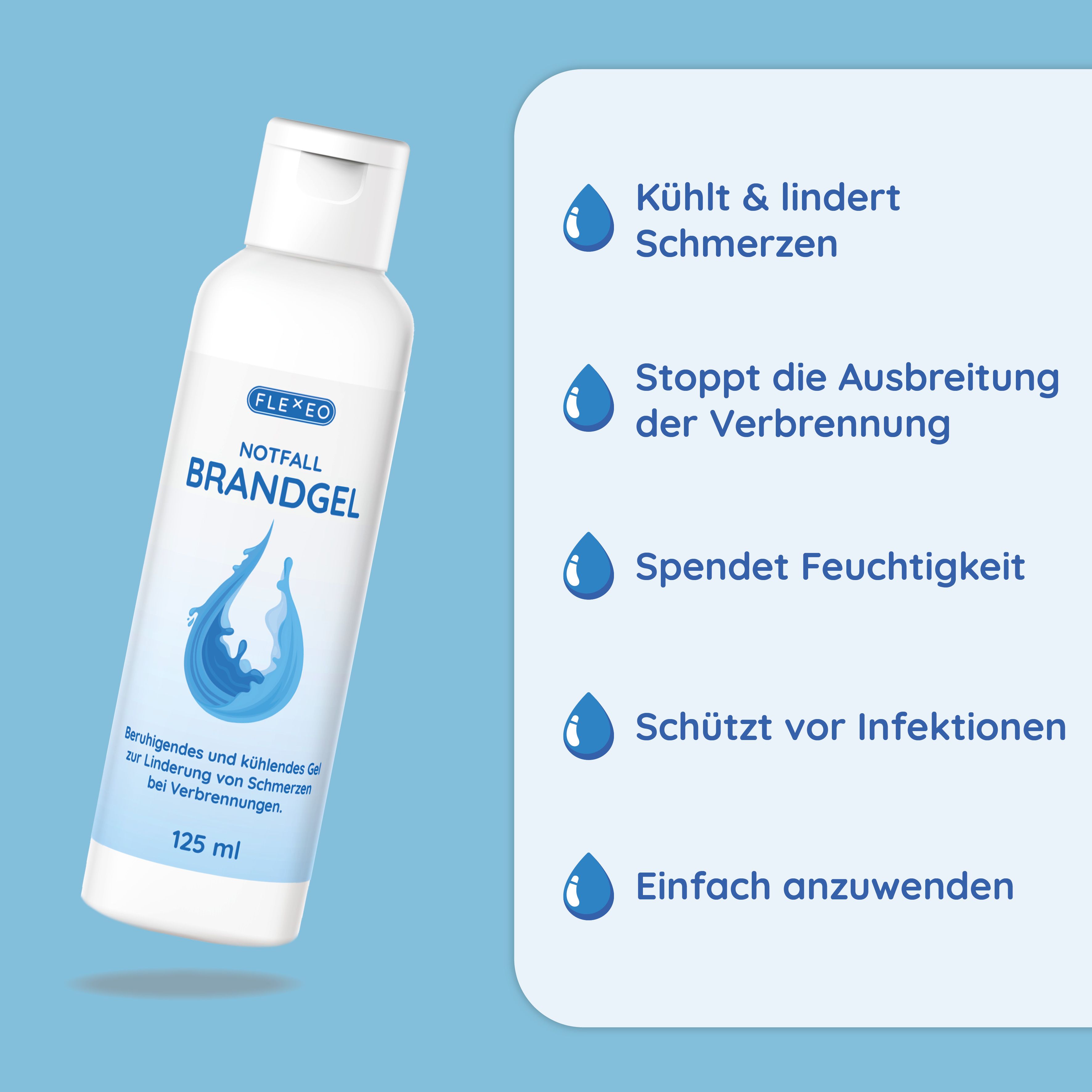 FLEXEO Notfall Brandgel