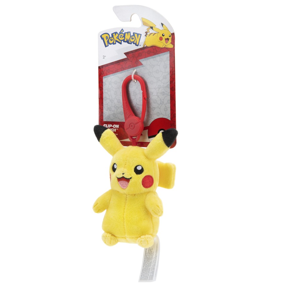 Pokemon - Plys Clip on W9 Assorteret