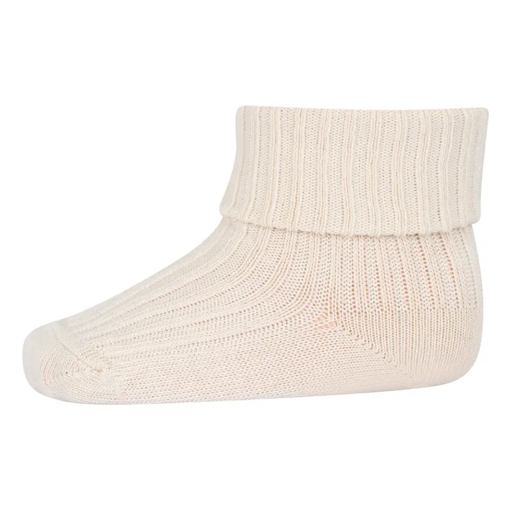 Mp Denmark Chaussettes Rib en coton | Ecru