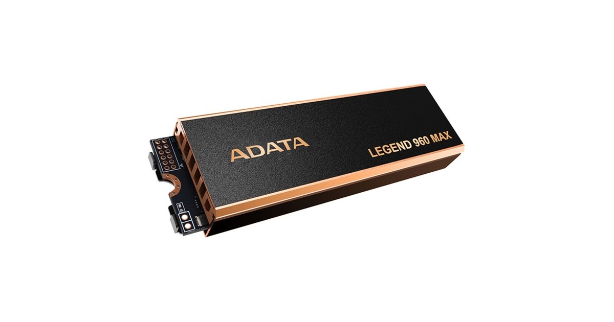 ADATALEGEND 960 MAX 1 TB SSD  (Donkergrijs/goud, PCIe 4.0 x4, NVMe 1.4, M.2 2280)