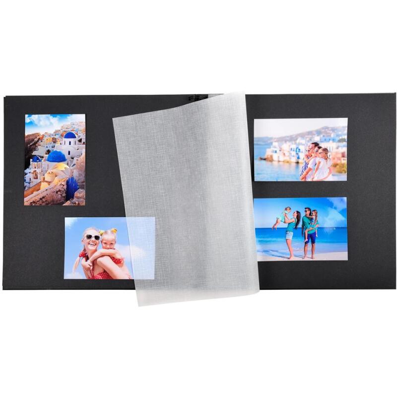 Album photos à spirales 60 pages noires Passion - 32x32 cm