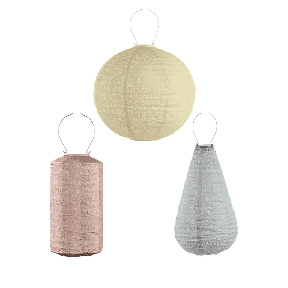 Lumiz Solar Buitenverlichting Pastel Set - 3 stuks