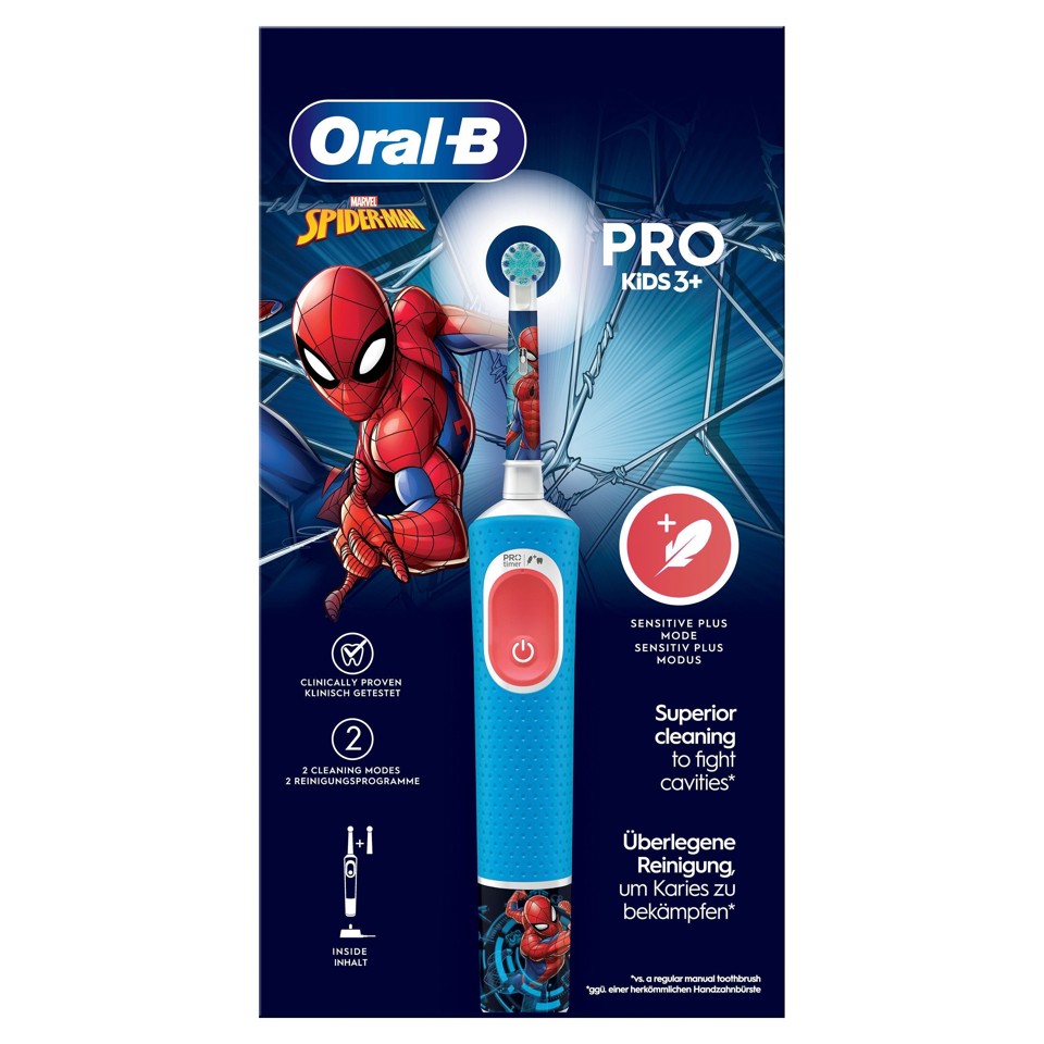 Oral-B - Vitality Pro Kids Spiderman Elektrisk Tandbørste HBOX