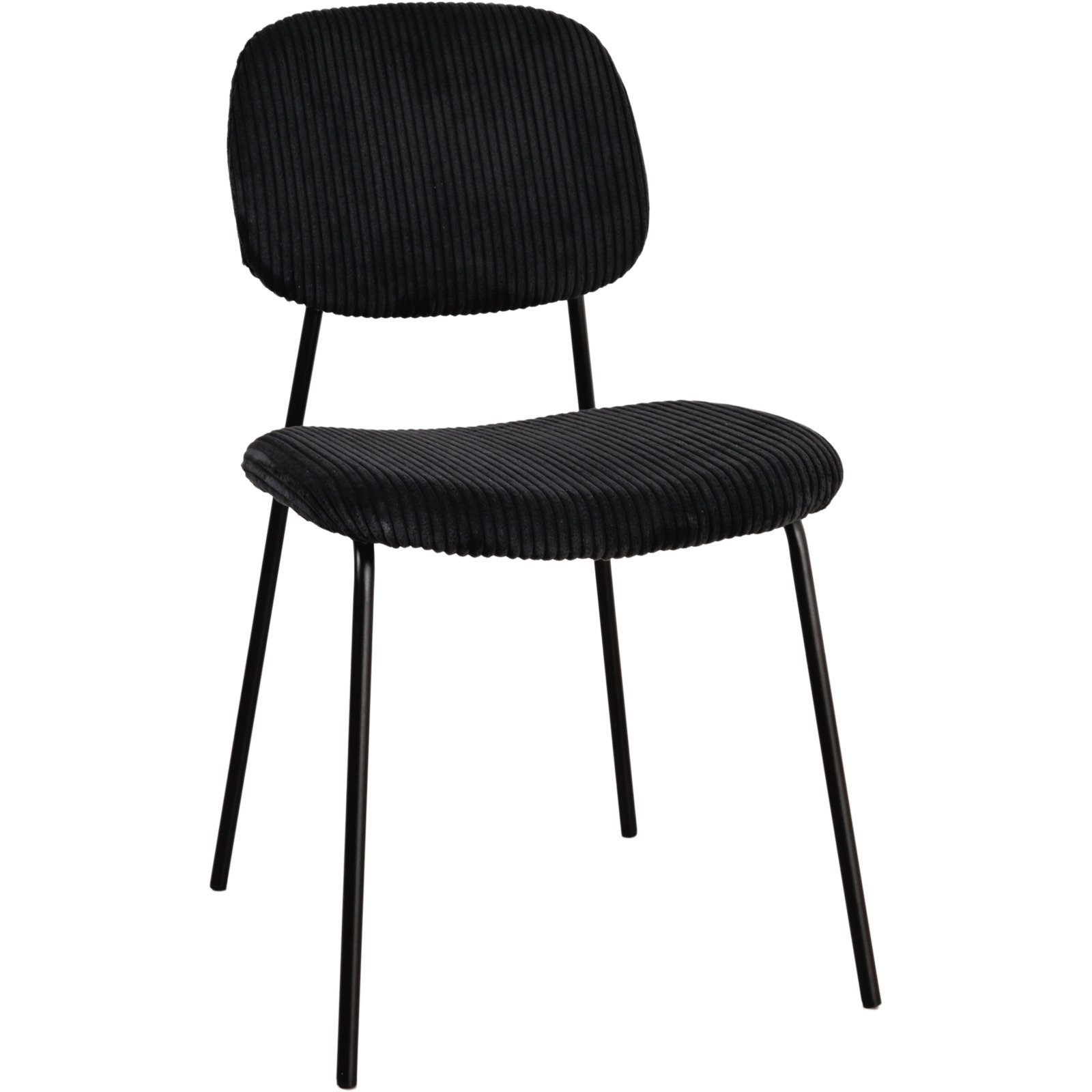 Stuhl Samy Cordstoff schwarz