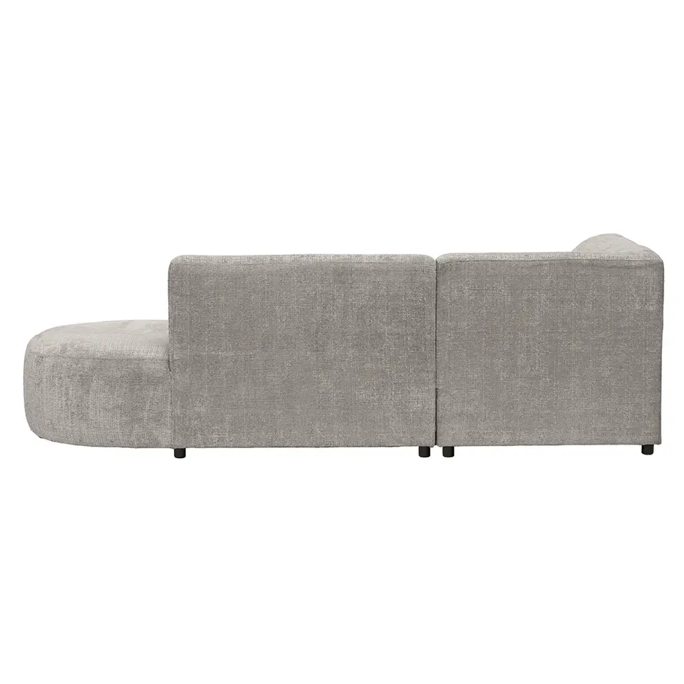 Hoekbank Luna links - stof Cremona - beige