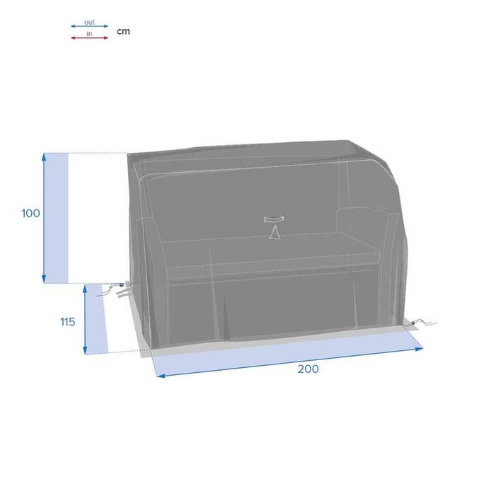 Housse de protection HAMBO pour canapé Gris M