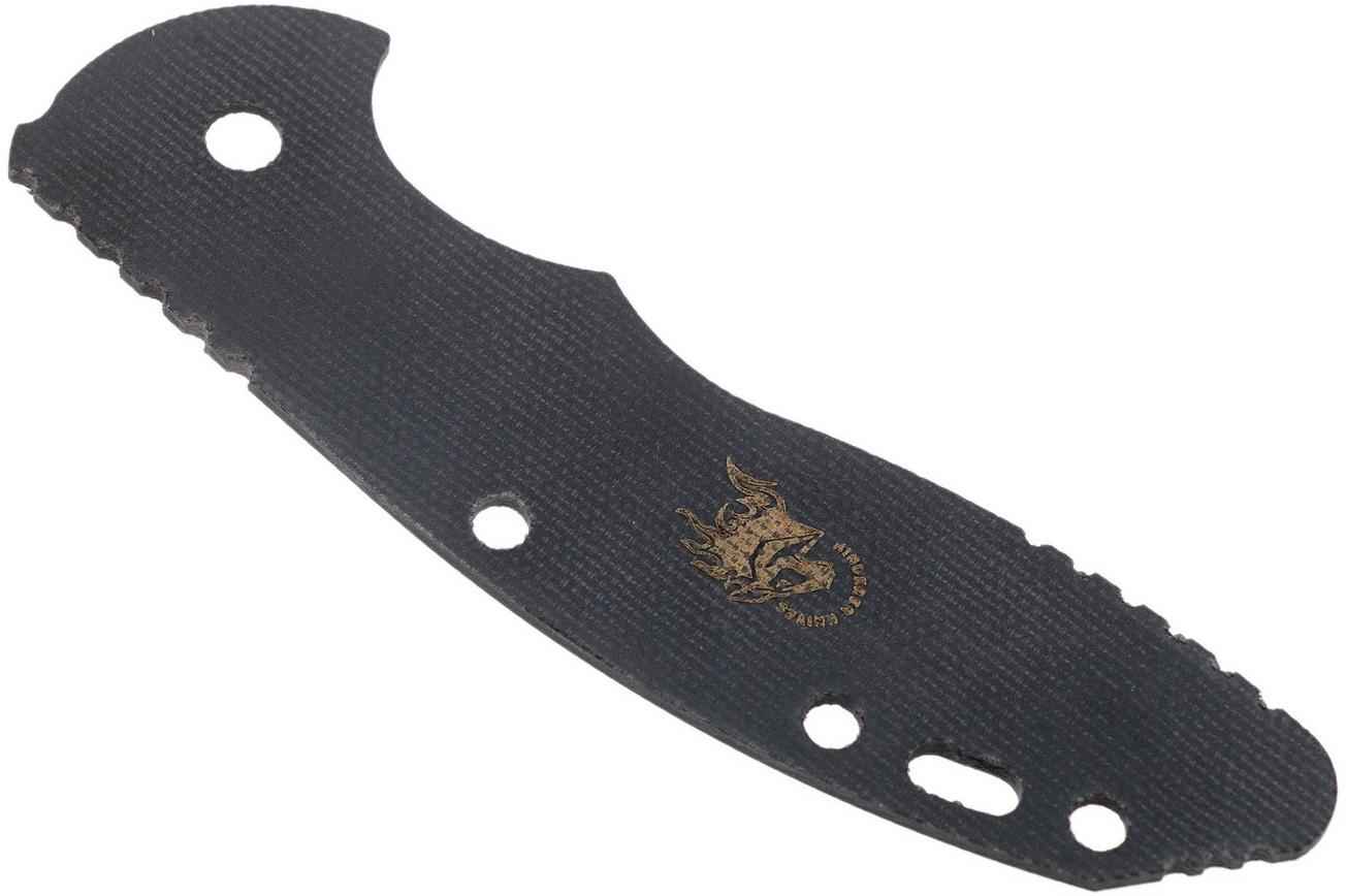 Rick Hinderer XM-18 3,5” greepschaal Smooth Black Micarta