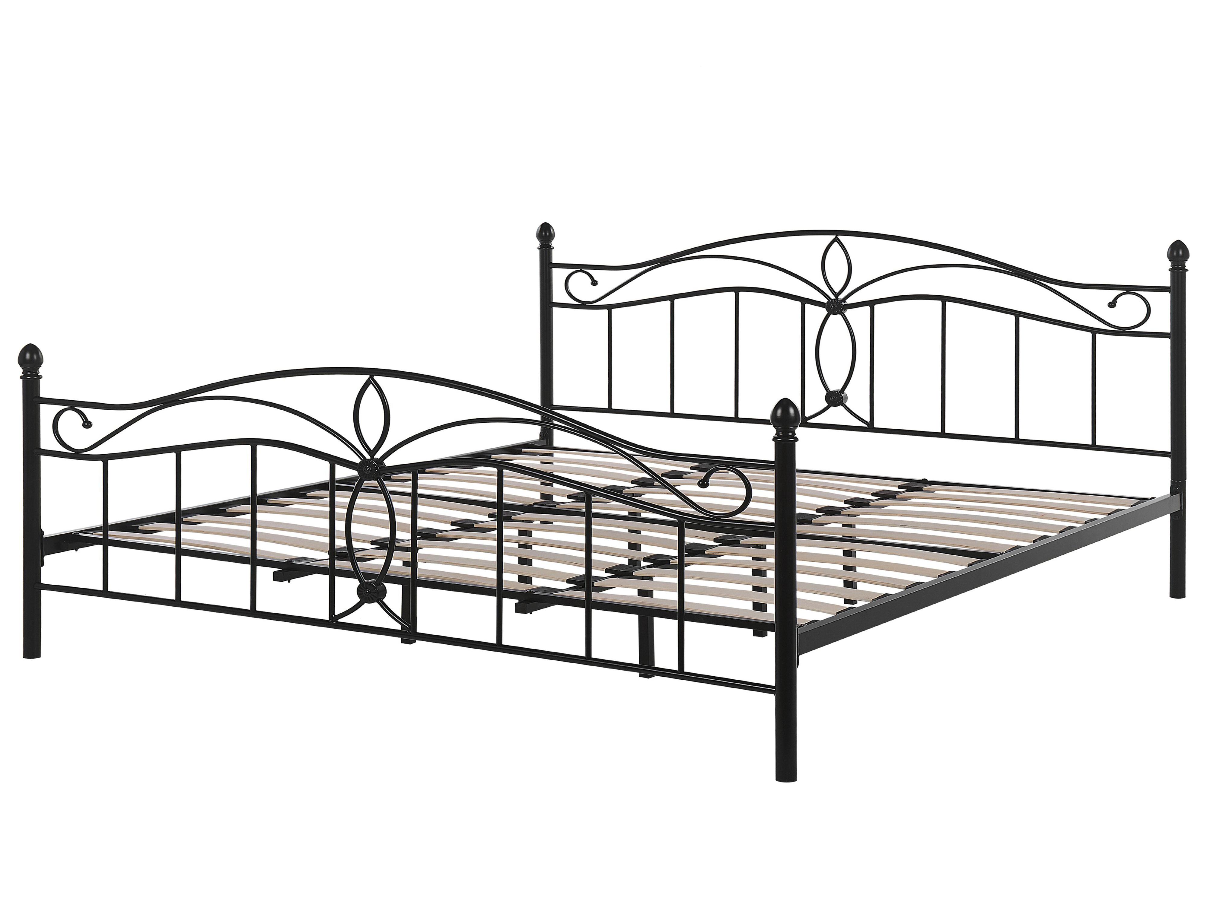 Bed Metaal ANTLIA 180 x 200 cm Zwart