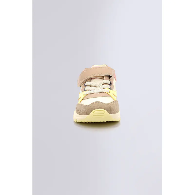 Runrun Beige saumon BASKETS BASSES Textile Fille