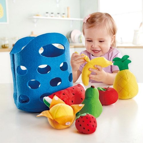 Hape fruitmandje met fruit - 8-delig