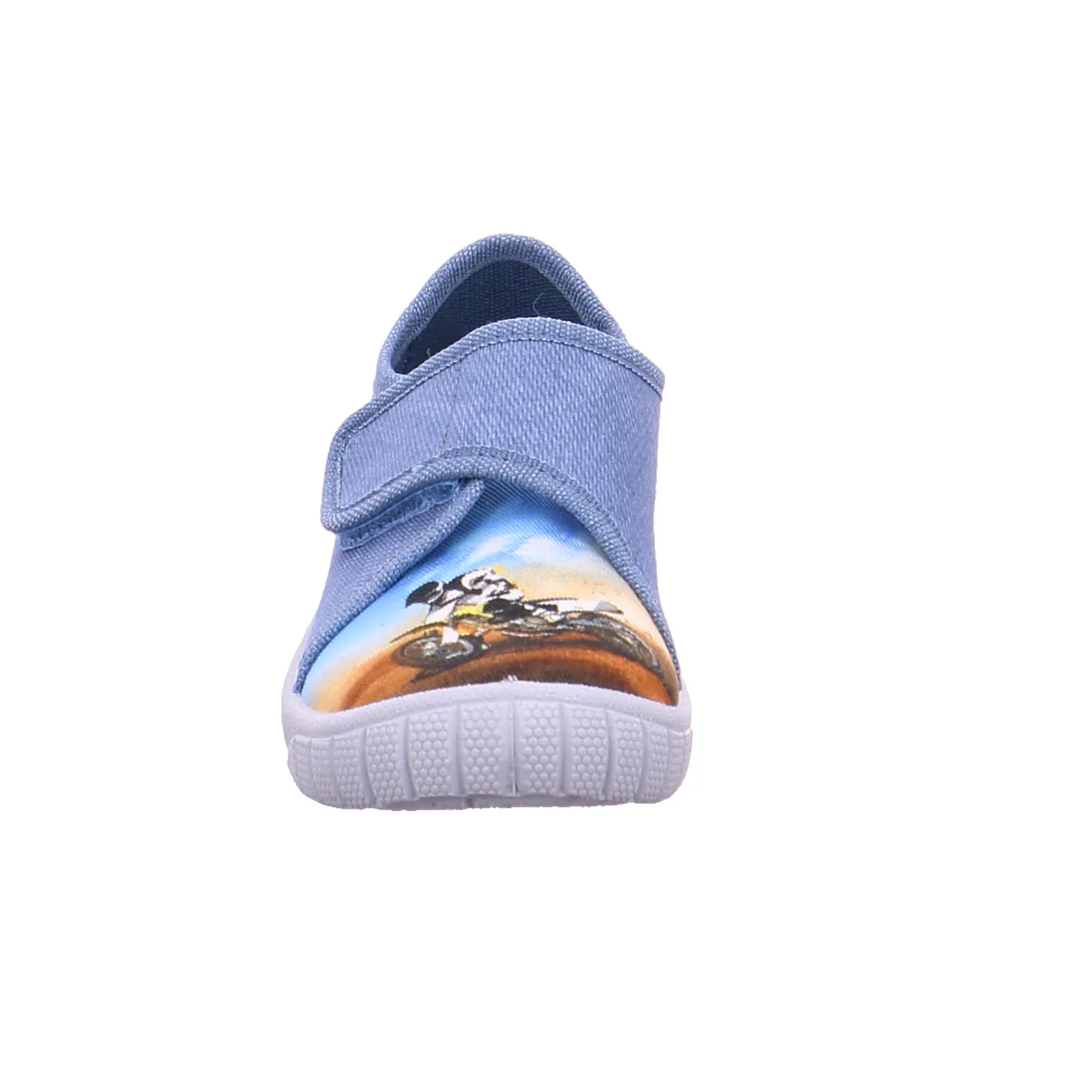 SUPERFIT Kinder-Hausschuh Blau Textil  Jungenhausschuh