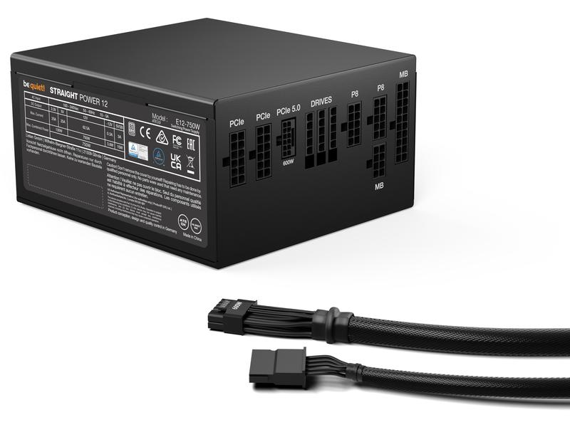be quiet! Netzteil Straight Power 12 750 W ATX 3.0-Netzteil mit 80 PLUS Platinum-Zertifizierung