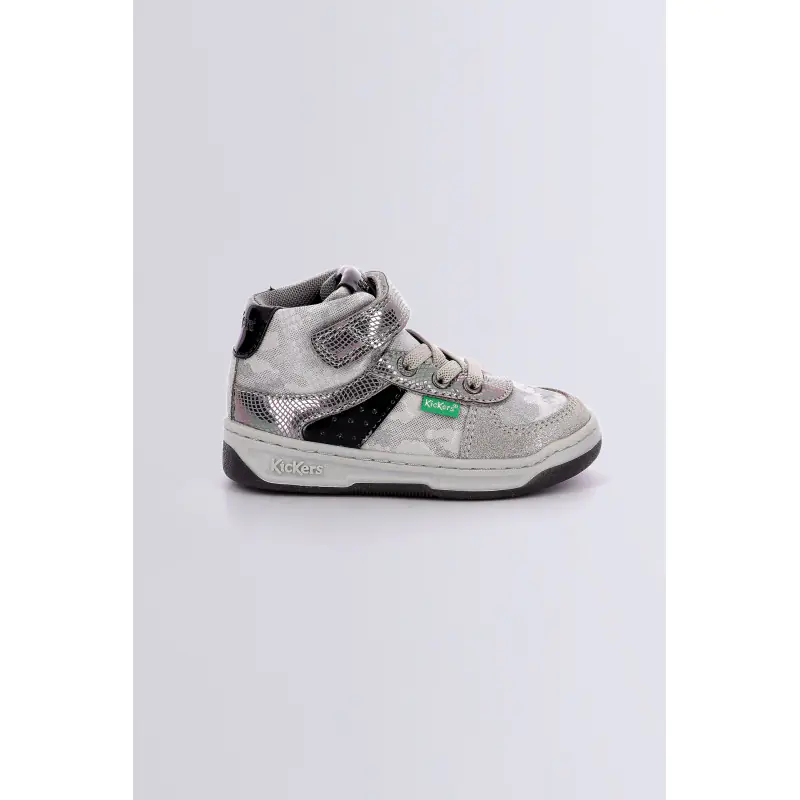 KICKALIEN ARGENT NOIR SNEAKERS HAUTES Synthétique Fille