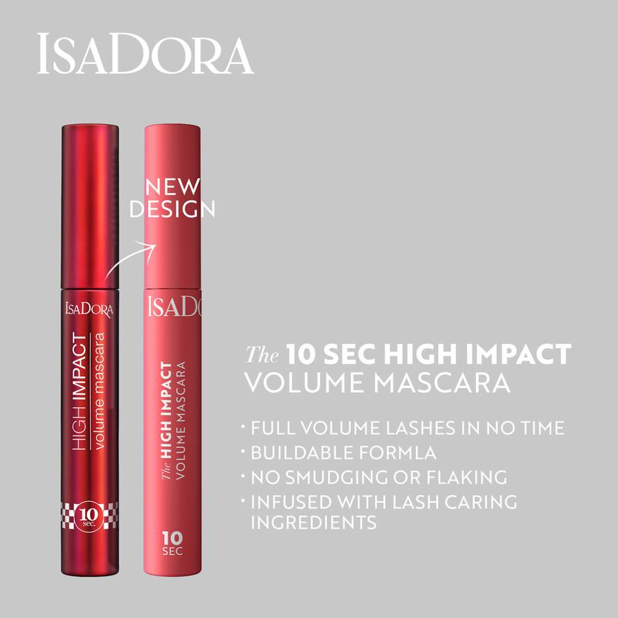 IsaDora 10 Sec High Impact Volume Mascara 01 Black 9ml