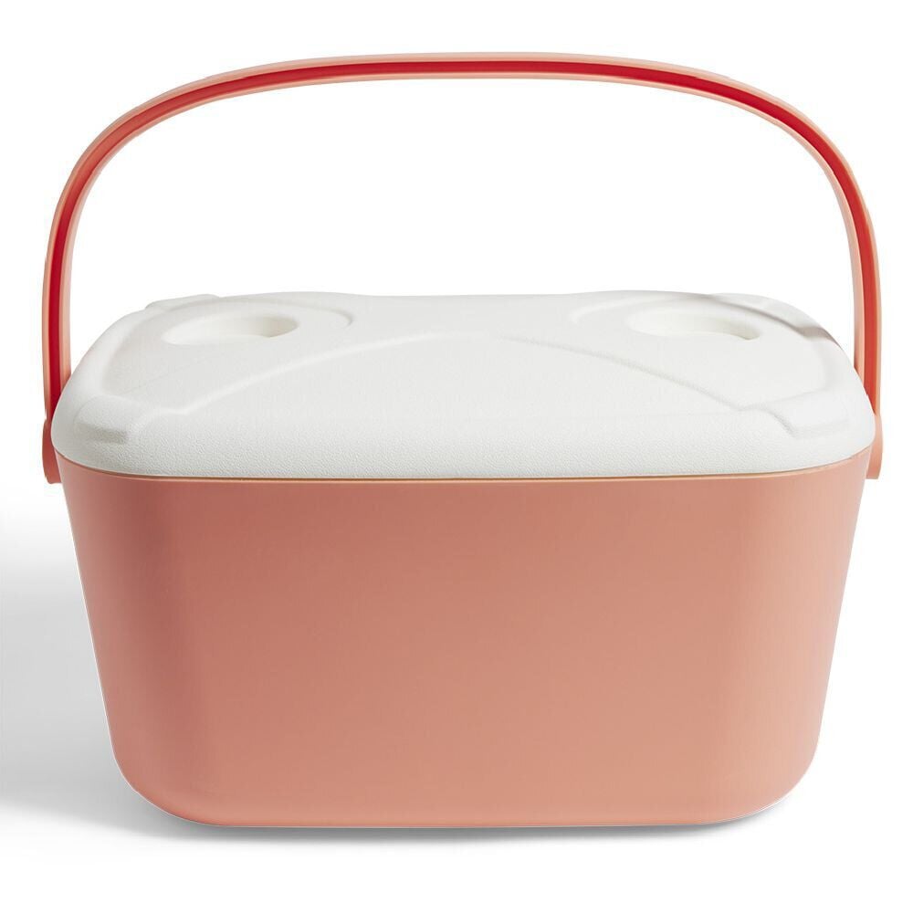 Glacière 20L conservation 8h plastique bleu ou corail 46x32x27cm