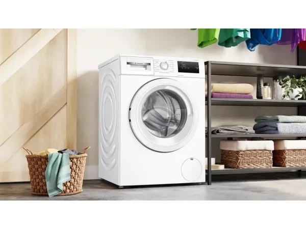 Bosch Serie | 4 WAN2401LSN - Vaskemaskine - højde: 85 cm - frontbetjening - 65 liter - 8 kg - 1200 rpm - hvid