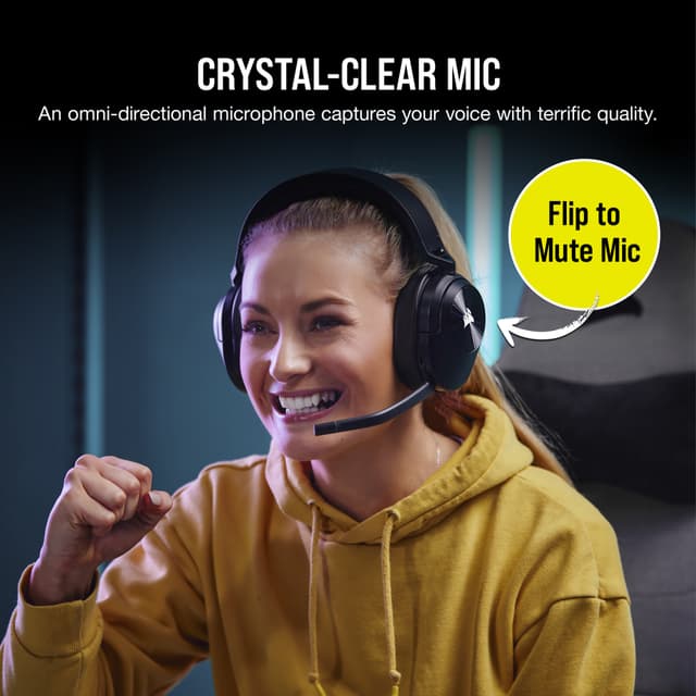 Corsair HS55 trådløst gaming-headset (sort)
