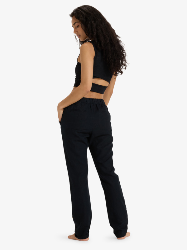 On The Seashore Pantalon cargo Noir Femme