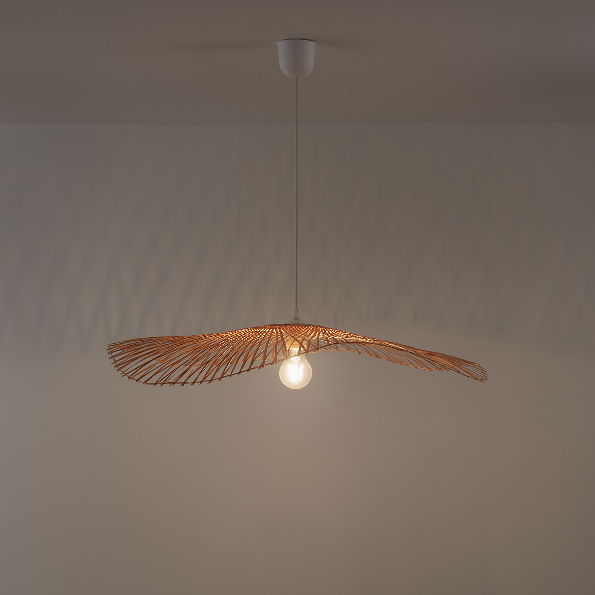 LA REDOUTE INTERIORS<br>Luminária pendente em bambu Ø70 cm, Ezia